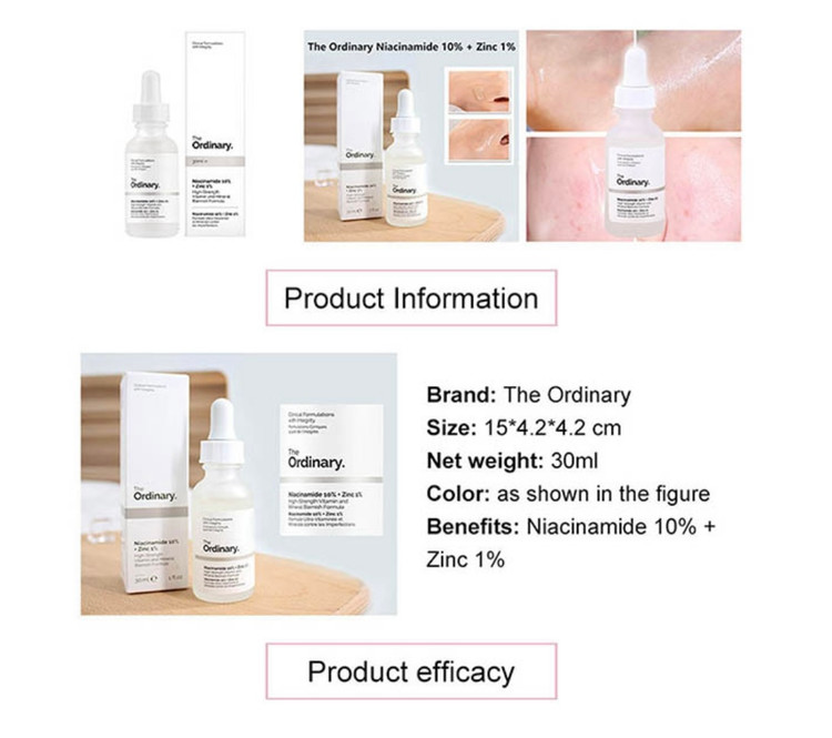 خرید سرم ضد جوش نیاسینامید 10% + زینک 1% اوردینری