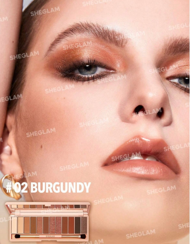 خرید پالت سایه ۱۲ رنگ شیگلم مدل burgundy