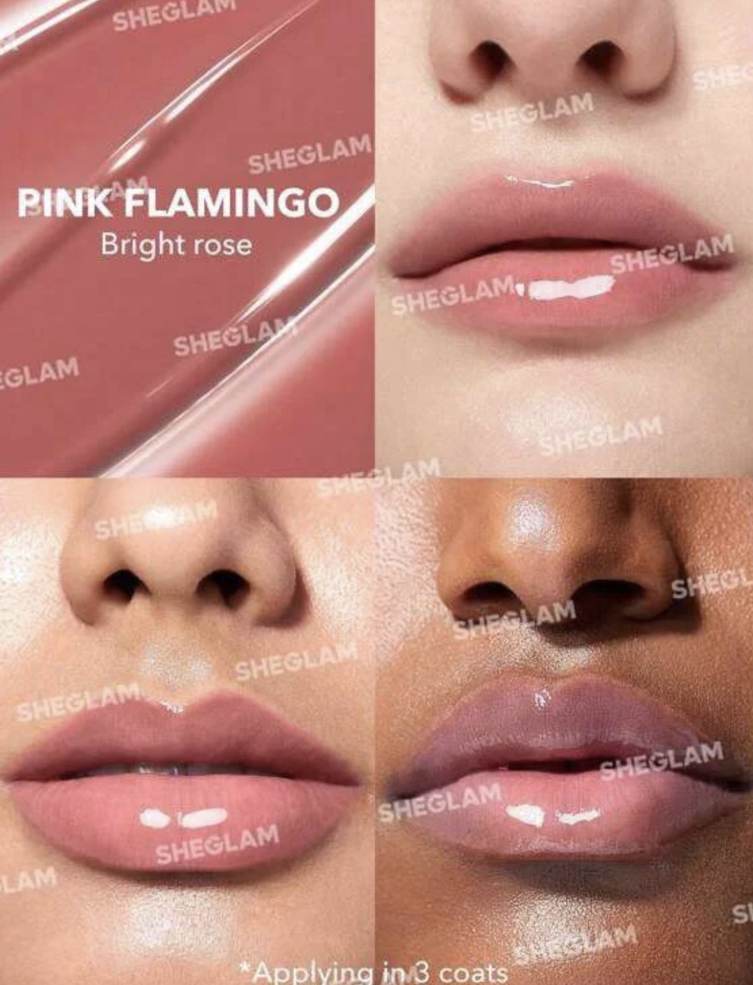 لیپ پلامپر pink famingo شیگلم