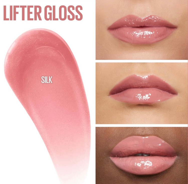 لیپ گلاس میبلین لیفتر گلاس Lifter Gloss رنگ silk