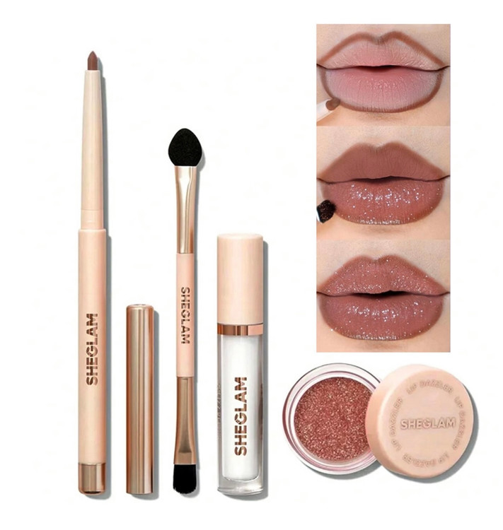 کیت رژ گلیتری شیگلم رنگ center