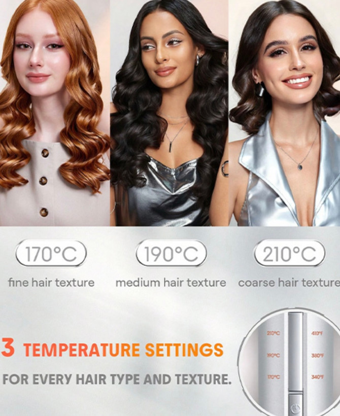 دستگاه کرلی مو اتوماتیک چرخشی Sheglam