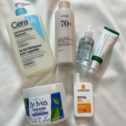 روتین پوست خشک و جوش دار و لک دار