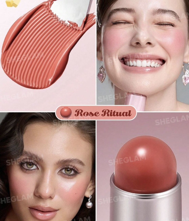 خرید رژگونه استیکی باتری بلیس شیگلم رنگ rose ritual
