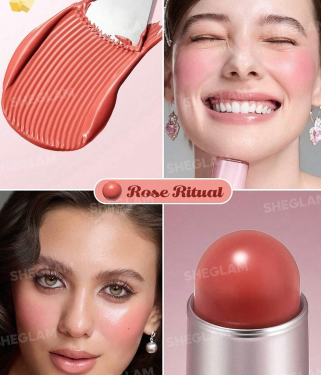 خرید رژگونه استیکی باتری بلیس شیگلم رنگ rose ritual