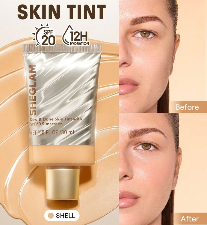 سفارش تینت پوست حاوی spf20 شیگلم رنگ shell