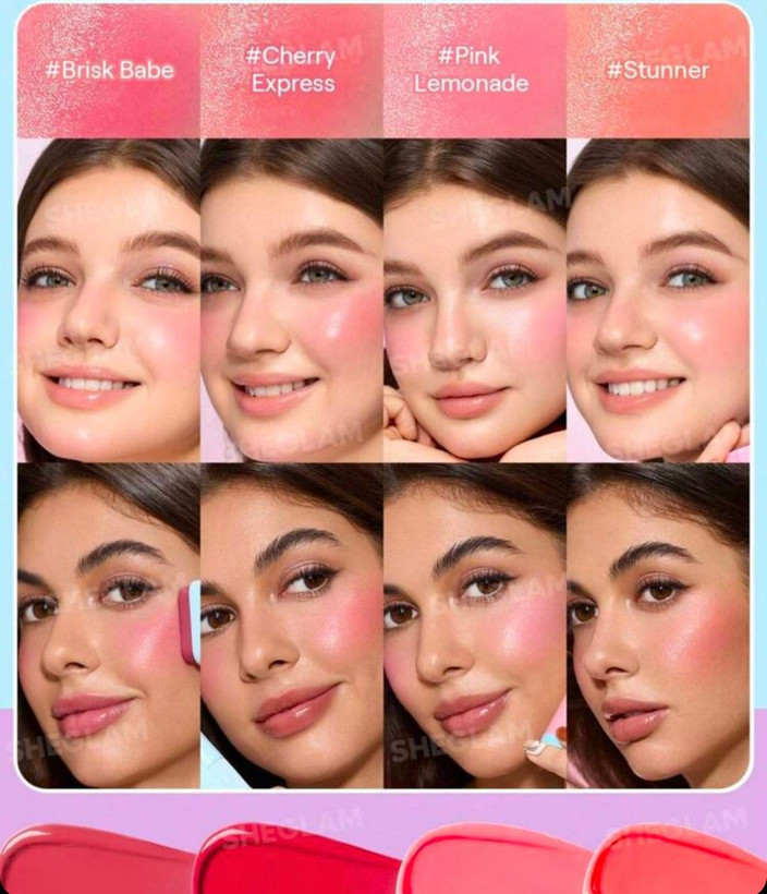 خرید رژگونه استیکی شیگلممدل Glass glow blush