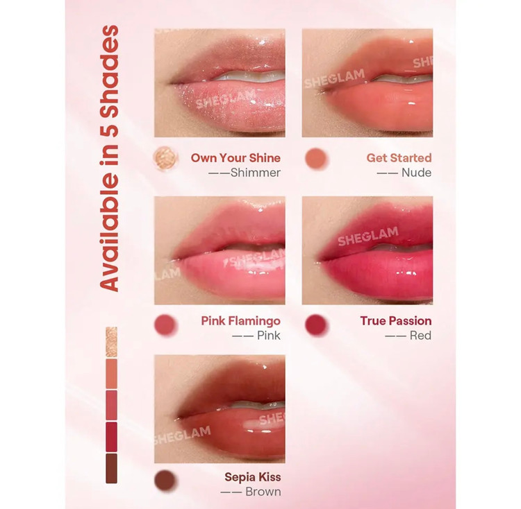 خرید لیپ گلاس حجم دهنده شیگلم طرح آمپول