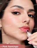 لیپ گلاس حجم دهنده شیگلم طرح آمپول رنگ pink flamingo