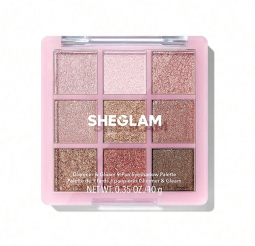 خرید پالت سایه چشم مربعی 9 رنگ شیگلم مدل glimmr & gleams