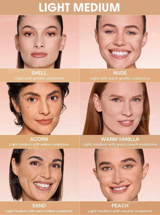 کرم پودر کوشن شیگلم اورجینال رنگ های مدیوم روشن