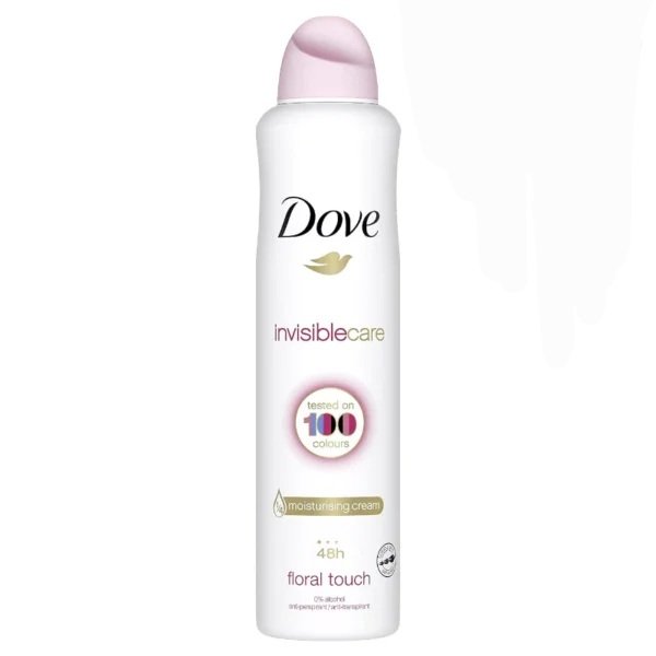 اسپری 250 میل داو invisible care با رایحه گل‌های صورتی